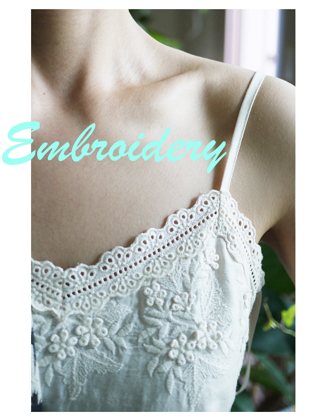 Lux Embroidery Top