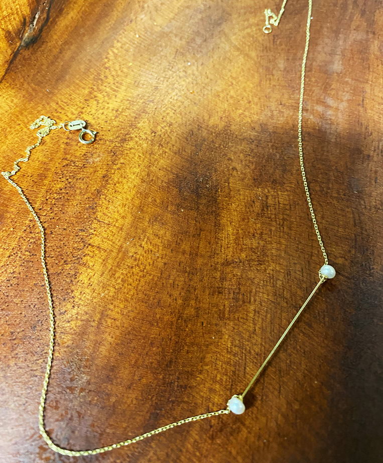 PEARL STICK NECKLACE