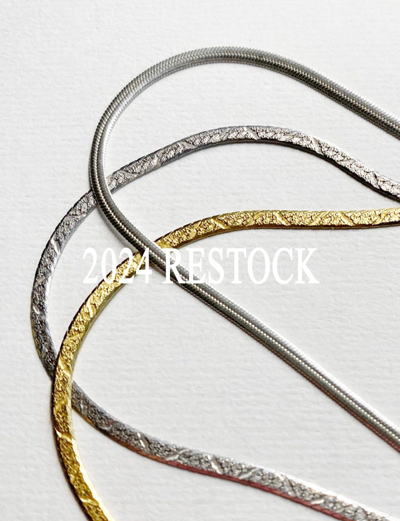 [WOW! RESTOCK] FLAT CHAIN NECKLACE [ITALY] WOW! RESTOCK