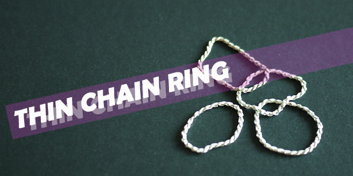Thin Chain Ring [Silver]